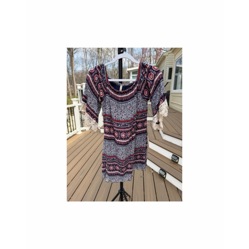 Orange Creek Bohemian Mini Dress - Sz Med (EUC)